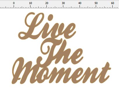 live the moment 63 x 45 Pack of 10